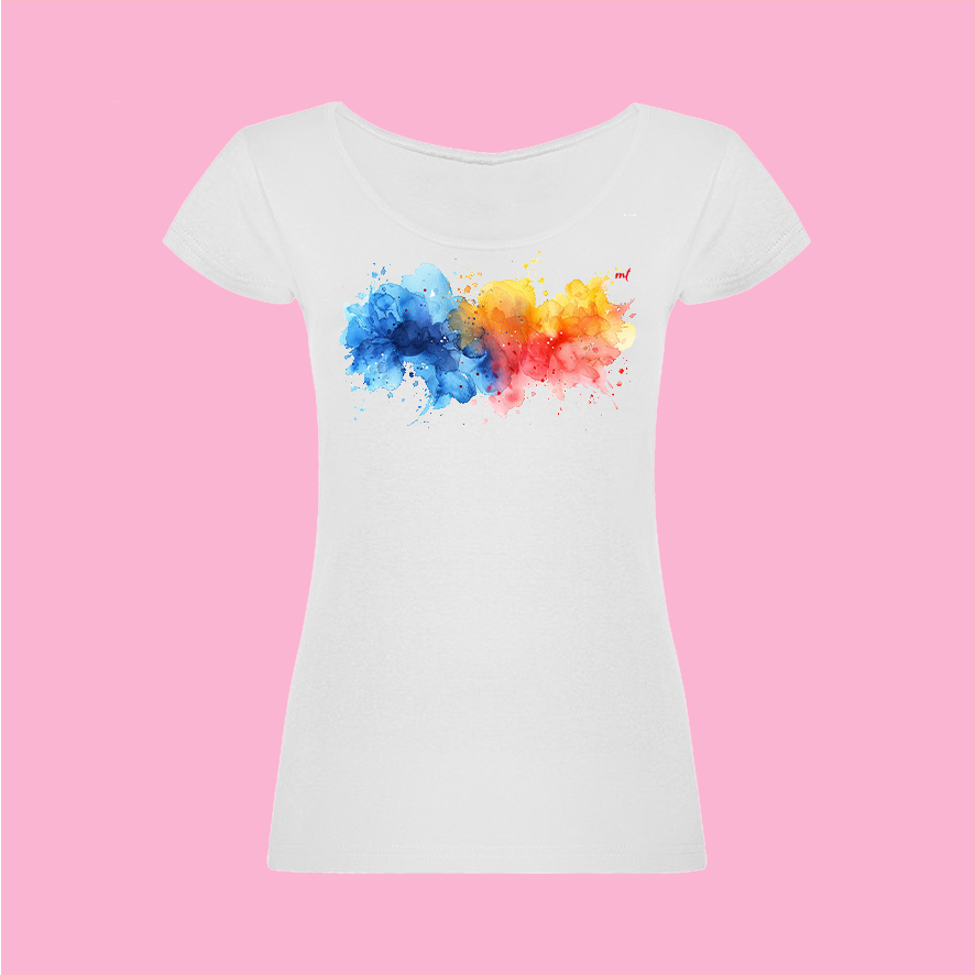 Kurzarm-Damen T-Shirt 'Colours'