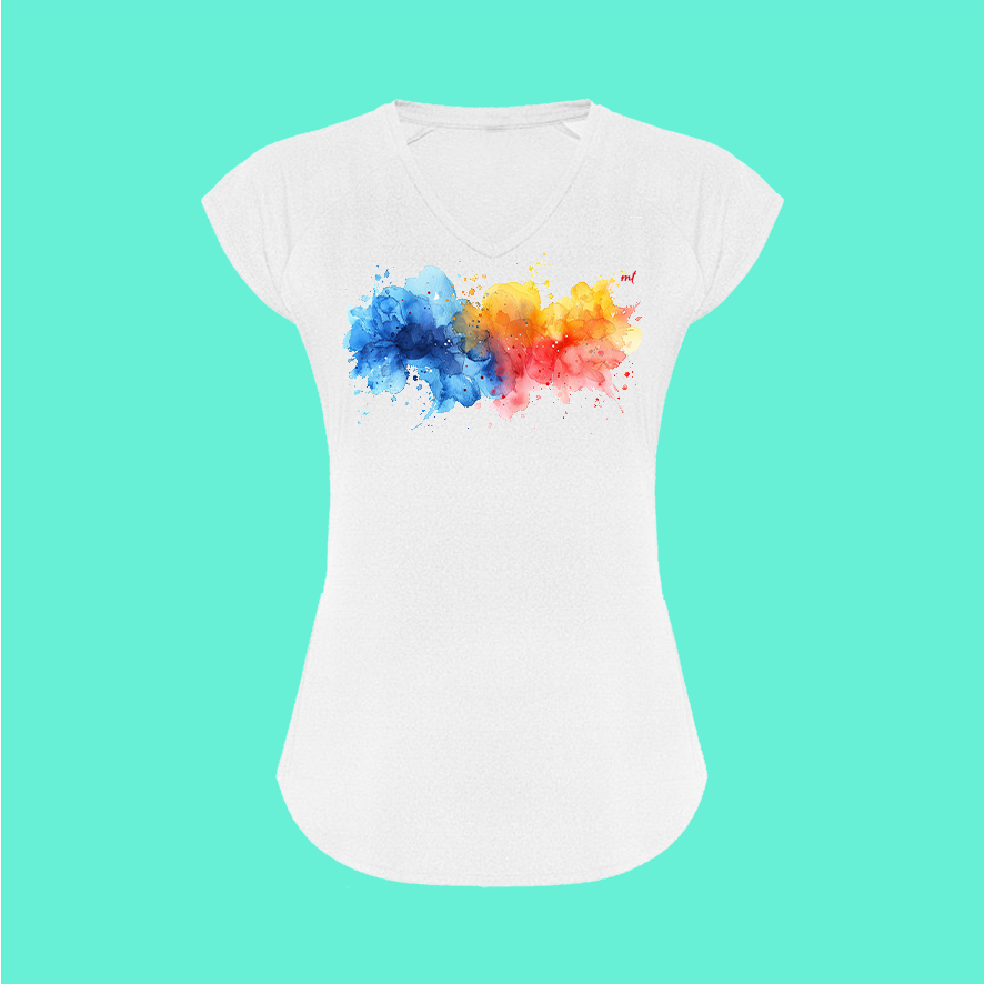 T-Shirt kurzarm tailliert 'Colours'